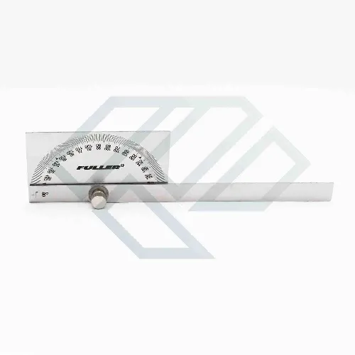 نقاله و خط کش فلزی زاویه سنج مخصوص زوایا سایز 10 سانتی متری